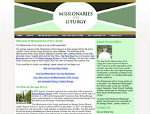 Tablet Screenshot of missionariesoftheliturgy.com